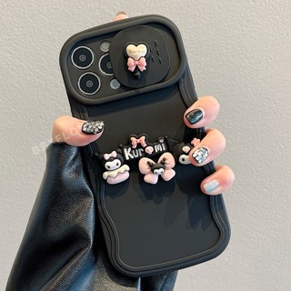 เคสซิลิโคนนิ่ม ลายการ์ตูนหมี 3D ถอดออกได้ สําหรับ IPhone 11 12 13 14 Pro Max Plus 14pro 13Pro 12Pro 12Promax 13Promax 14Promax