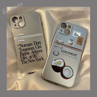 เคสโทรศัพท์มือถือ ซิลิโคน กันกระแทก ลายมะพร้าว สําหรับ Iphone 14 13promax 12 11 6s xr 7plus ZU9P