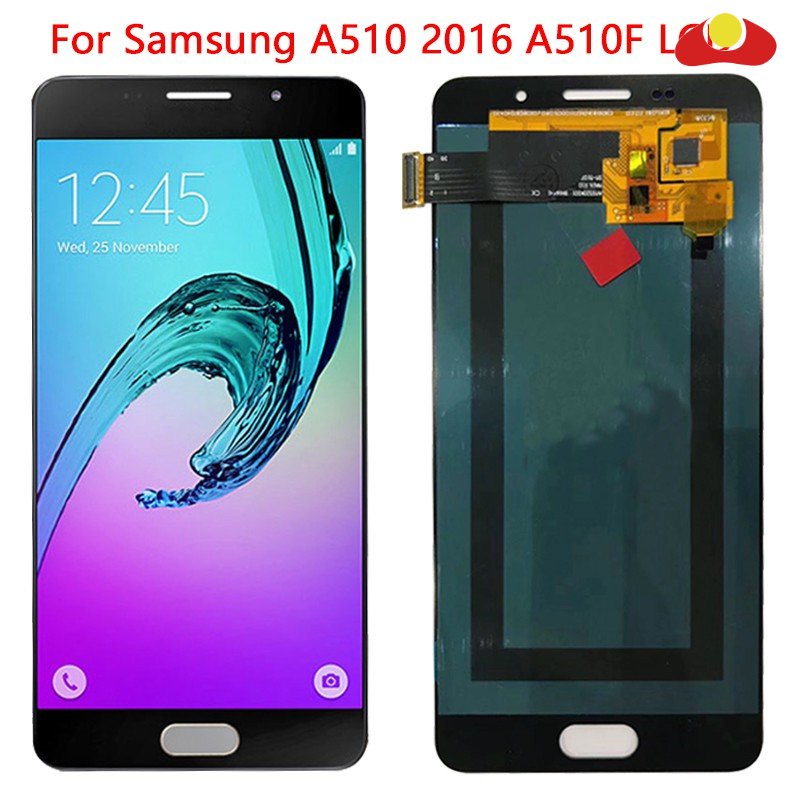 อะไหล่หน้าจอสัมผัสดิจิทัล LCD ปรับความสว่างได้ สําหรับ Samsung A5 2016 Galaxy A5 2016 A510 A510M A510FD