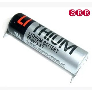 พร้อมส่ง Toshiba ER6V/3.6V 2400mAh รุ่นมีขา แบตเตอรี่ลิเธียม PLC Industrial Battery  ส่งทุกวัน