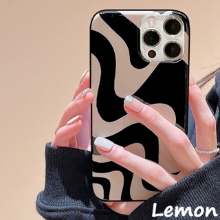 [Lemon] เคสโทรศัพท์มือถือ ซิลิโคนนุ่ม ลายม้าลาย สีดําวาว สําหรับ iPhone 14 14pro 14plus 14promax 7 8 7plus 8plus 11 12 X XS XR XSMAX 11pro 12pro 11promax 13 13pro 13pro