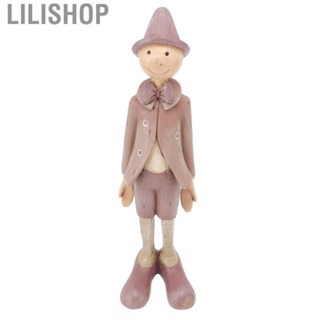 Lilishop Puppet Standing Decor Slippy Beautify Space Round Exquisite Fade Resistant Puppet Decoration Flat Bottom Resin for Cafe