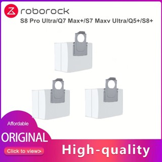 (Ready Stock)Original Roborock S8 Pro Ultra Dust Bags Accessories For Roborock Q7 Max+/S7 Maxv Ultra/Q5+/S8/S8+/S8 Pro Ultra Vacuum Cleaner Spare Parts