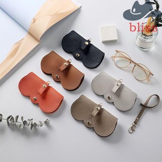 Bliss เคสหนัง PU ใส่แว่นตากันแดด สไตล์เรโทร เรียบง่าย สําหรับผู้ชาย