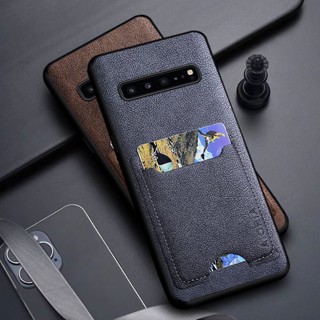 เคสมือถือ แบบหนัง ฝาพับ พร้อมช่องใส่บัตร หรูหรา สําหรับ samsung s10 plus Lise s10e 5G samsung galaxy s10 plus lite s10e