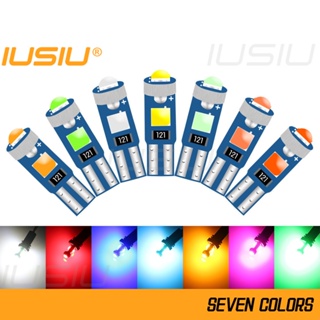 Iusiu T5 หลอดไฟ Led 17 73 74 2721 W3w W1.2w 3030 3SMD ไฟสัญญาณเตือนนีโอ สําหรับรถยนต์ รถจักรยานยนต์ 12v สีแดง