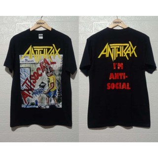 Anthrax Band เสื้อยืด - ANTI SOCIAL Builtup Premium