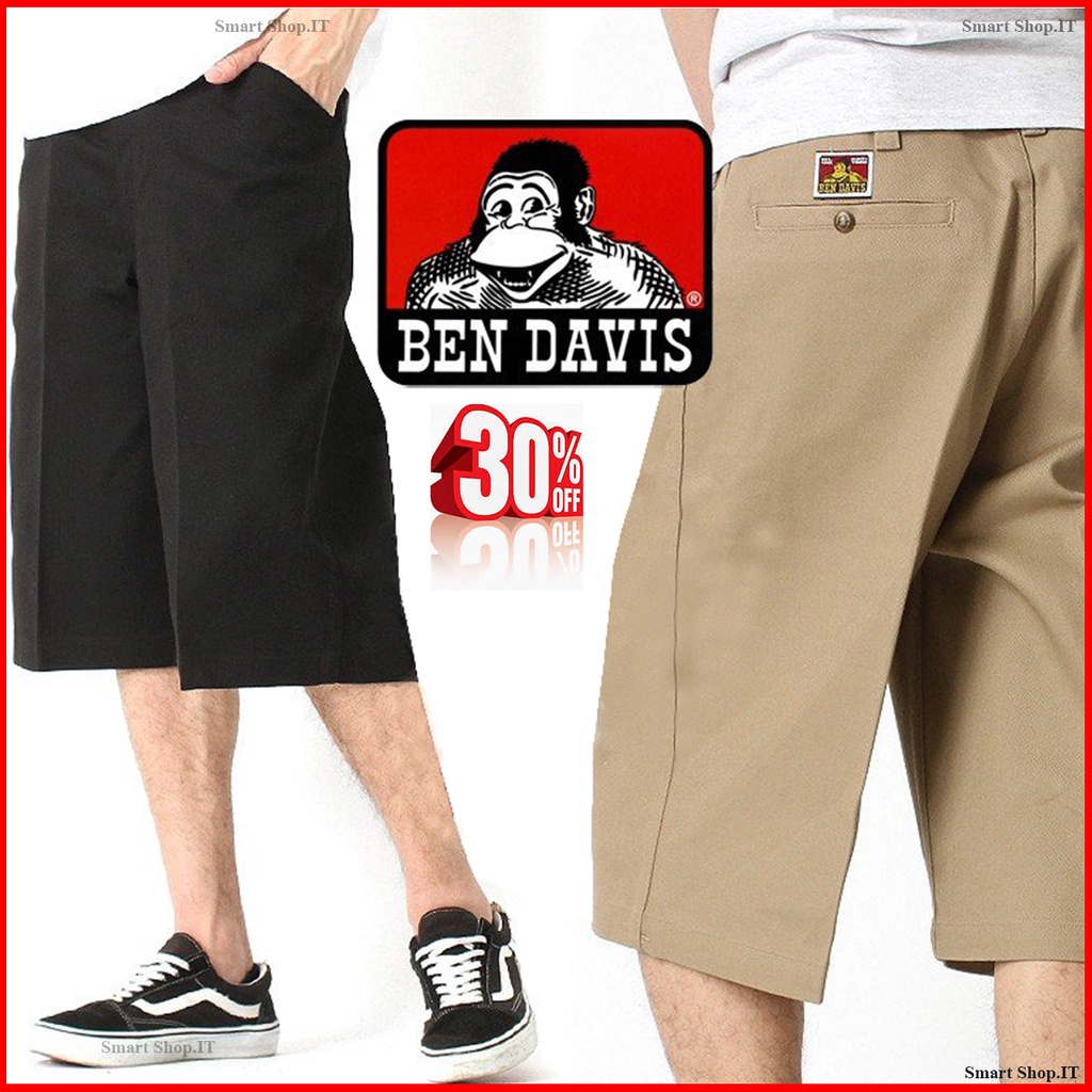 กางเกงBEN DAVIS ขาสั้น 5กระเป๋า กางเกงขาสั้นผู้ชาย ทรงสวย คุณภาพดี ขากระบอก(กางเกงเบน ดาวิส ขาสั้น)