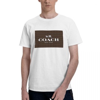 Coach (1) 20 Colors Available S~6XL Pure Cotton Short-Sleeved Short T T-Shirt Sports Top Printed Men_02