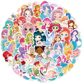 50 ชิ้น / ชุด ❉ Q Little Mermaid Series 03 สติกเกอร์ สําหรับติดตกแต่ง ❉ สติกเกอร์ Doodle แฟชั่น กันน้ํา DIY