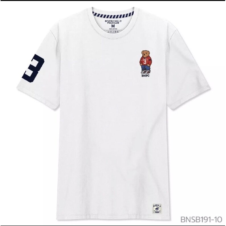 เสื้อยืดPolo Bear BEVERLY HILLS POLO CLUB เสื้อยืดหมีแบร์ เสื้อยืด ป้าย 990 ราคา 380 (ขายแบรนด์แท้เท่านั้น )