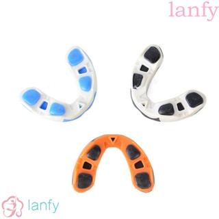 Lanfy ที่ครอบปาก ป้องกันปาก ป้องกันการนอนกรน อุปกรณ์เสริม สําหรับฝึกซ้อมฟุตบอล 1 ชิ้น