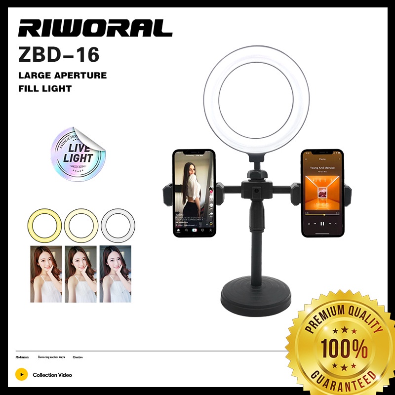 RIWORAL ไฟถ่ายภาพ ไฟสด ไฟแรง ไฟกล้อง ไฟสด ไฟ LED เติมรูรับแสงขนาดใหญ่ จับภาพความงามของคุณ พร้อมที่วา