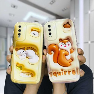 เคสโทรศัพท์มือถือแบบนิ่ม TPU กันกระแทก ลายกระรอกน่ารัก 2021 สําหรับ VIVO Y16 Y22 Y22S Y02 Y12S Y35 Y12 Y20 Y15S Y15C Y21E Y21G Y91C Y21