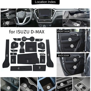 แผ่นรองพื้นประตูรถยนต์ กันลื่น อุปกรณ์เสริม สําหรับ Isuzu D-max Dmax 2021 2022 2023