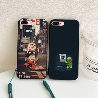 เคสโทรศัพท์มือถือ ลายปิกาจู และสติทช์ พร้อมสายคล้อง สําหรับ Apple iPhone 7 8 Plus SE X XS XR XS Max