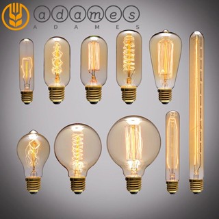 ADAMES 1 pcs Home Lighting E27 Light Appliance Incandescent Bulbs 220V Dimmable Safe Multi-scene Use Warm Lights Retro Edison Light Bulb