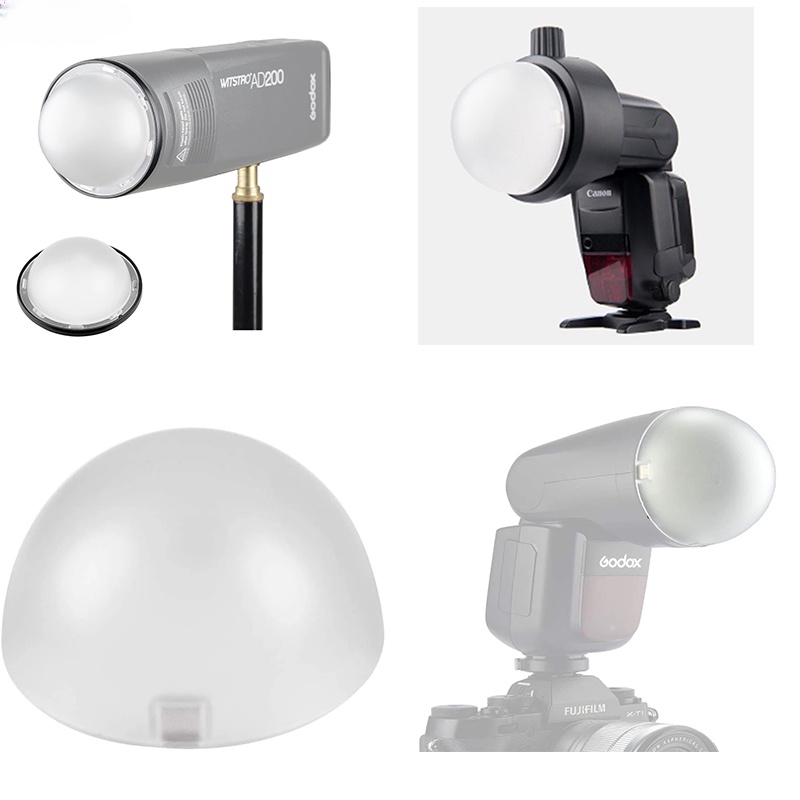 Godox AK-R11 Dome Diffuser สําหรับ Godox H200R รอบแฟลชหัว Godox V1 Flash Series V1-S V1-N V1-C AD200