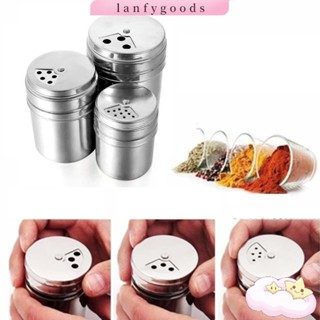 LANF ขวดเครื่องปรุง แบบฝาหมุน สำหรับใส่เกลือ น้ำตาล พริกไทย