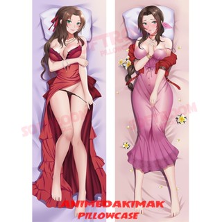 Aerith Dakimakura ปลอกหมอน แบบนิ่ม ลายอนิเมะญี่ปุ่น Otaku ขนาด 50x160 ซม. สําหรับโซฟา เตียง DK4400