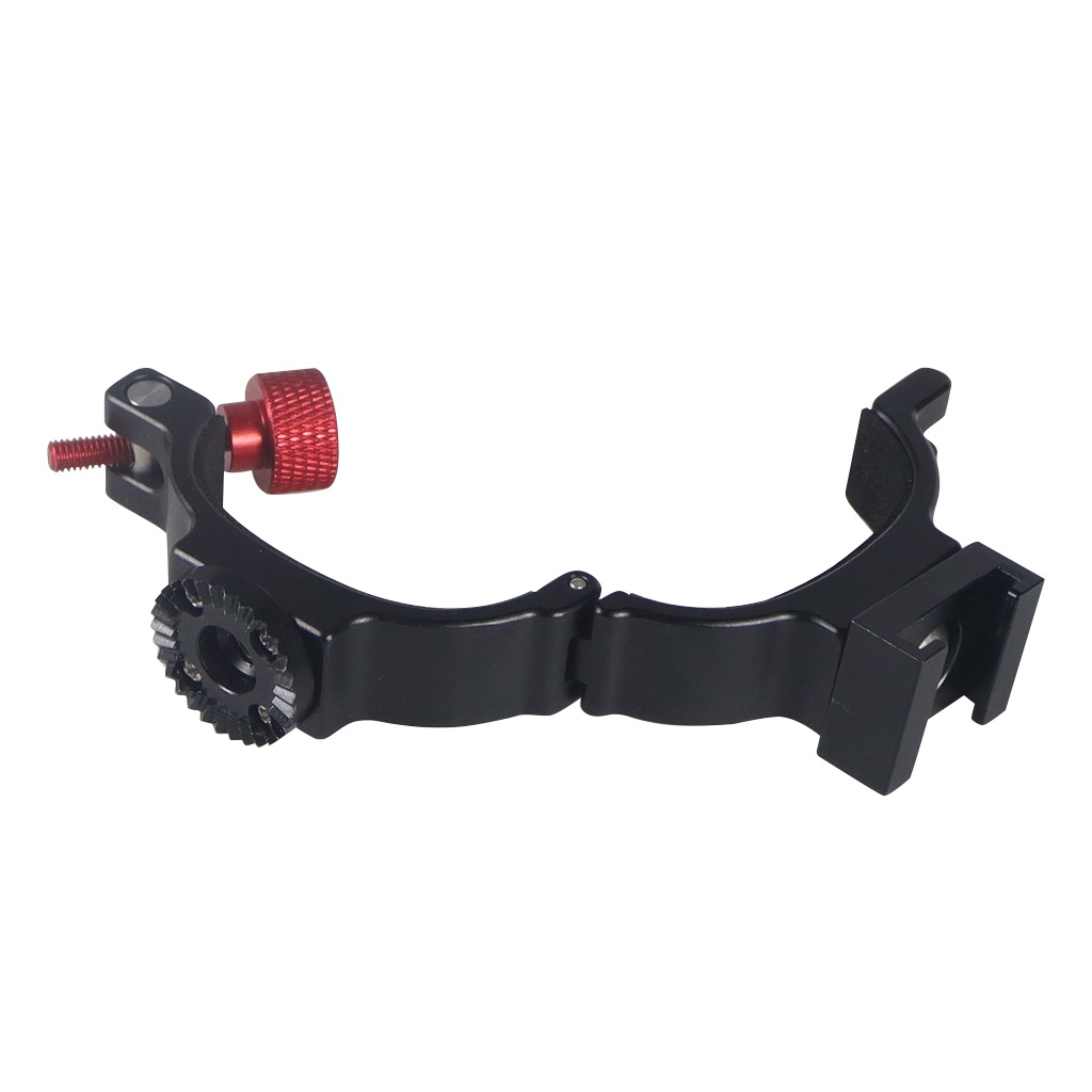 Xt-xinte มือถือ Gimbal Stabilizer แหวน Clamp Mount W/รองเท้าเย็นสําหรับ DJI OSMO มือถือ OM5 OM6 Osmo7 ไมโครโฟน LED Light Monitor สําหรับ Facebook สดหรือยิง