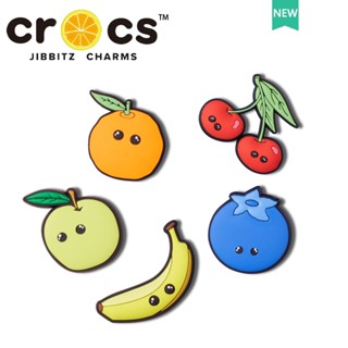 Jibbitz crocs charms การ์ตูนผลไม้ซีรีส์รองเท้าหัวเข็มขัดอุปกรณ์เสริมรองเท้าการ์ตูนส้มแอปเปิ้ลแฟชั่นสนุกอุปกรณ์ DIY