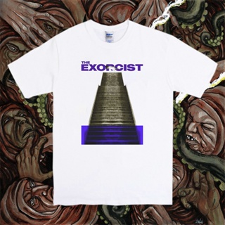 POPULAR QZT-Shirtเสื้อยืด พิมพ์ลายสยองขวัญ The Exorcist สไตล์วินเทจ S-5XL