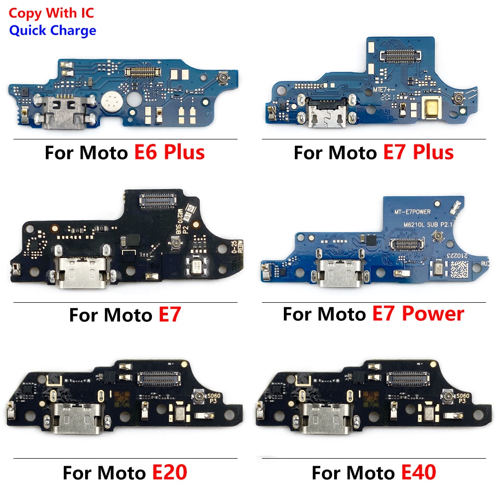 USB Charger ชาร์จพอร์ตปลั๊ก Socket Connector Micro Board Flex สําหรับ Motorola Moto E6S E40 E30 E20 