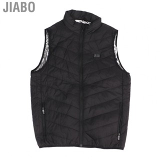 Jiabo Electric Heating Vest USB Interface Heated Jacket Black Washable for Fishing