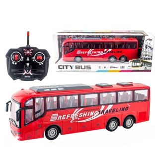  The electric wireless remote control lighting bus model is suitable for decoration and collection by beginner model enthusiasts