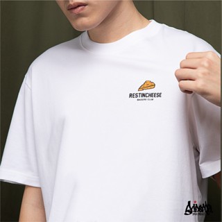 Just Say Bad ® เสื้อยืดลาย รุ่น Cheese &amp; Cheeseสีขาว  ( ลิขสิทธิ์แท้ ) แขนสั้น เสื้อยืดชาย หญิง M L XL 2XL  TS