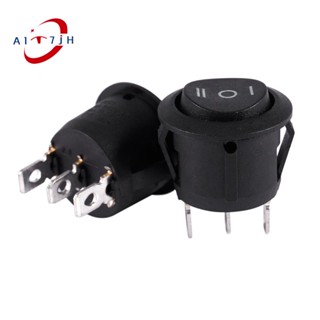 สวิตช์โยกเปิด ปิด เปิด 3 ตําแหน่ง AC 6A 250V 10A 125V 3 Pin SPDT สําหรับเรือ 2 ชิ้น