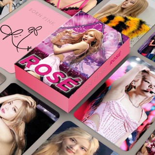 โปสการ์ดอัลบั้มรูปภาพ Black-Pink Coachella Member JISOO LISA JENNIE ROSE Kpop สีดํา สีชมพู จํานวน 55 ชิ้น ต่อกล่อง