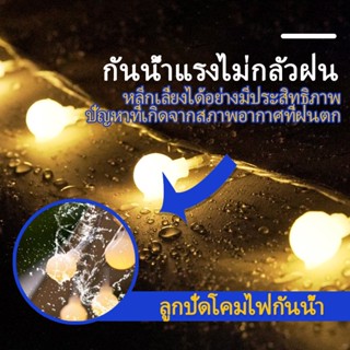 หลอดไฟ ไฟ LED ประดับ รูปเชอรี่ ลูกแก้ว คริสต์มาส โคมไฟปักสนาม แต่งสวน