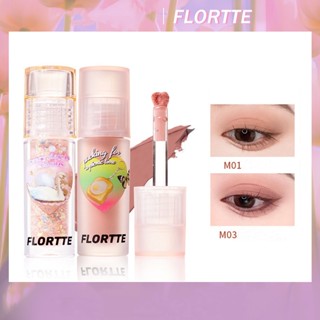 Flortte อายแชโดว์ลิควิด 04 เนื้อลิขวิด แวววาวมาก แนวนอน ชิปปิ้ง เนื้อลิขวิด สําหรับแต่งหน้า