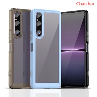 เคสซิลิโคน TPU ใส กันกระแทก หรูหรา สําหรับ Sony Xperia 1 V 10 V