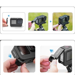 Yili ฝาครอบแบตเตอรี่ ด้านข้าง กันฝุ่น สําหรับ Go Pro Hero 11 10 9