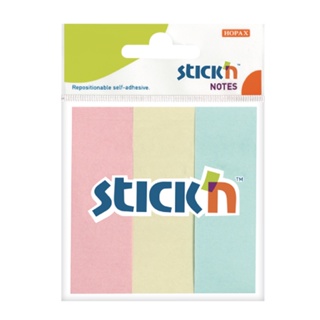 StickN กระดาษโน้ต สีพาสเทล รุ่น 21128 คละสี ขนาด 3x1"