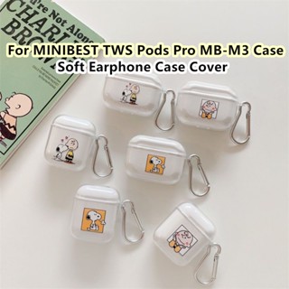 【Ĕĕ】เคสหูฟัง แบบนิ่ม ลายสุนัขสนูปปี้ สําหรับ MINIBEST TWS Pods Pro MB-M3 MINIBEST TWS Pods Pro MB-M3