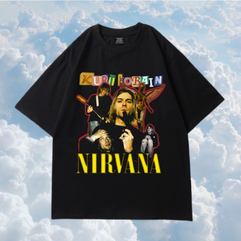 เสื ้ อยืดวินเทจ Kurt Cobain Bootleg