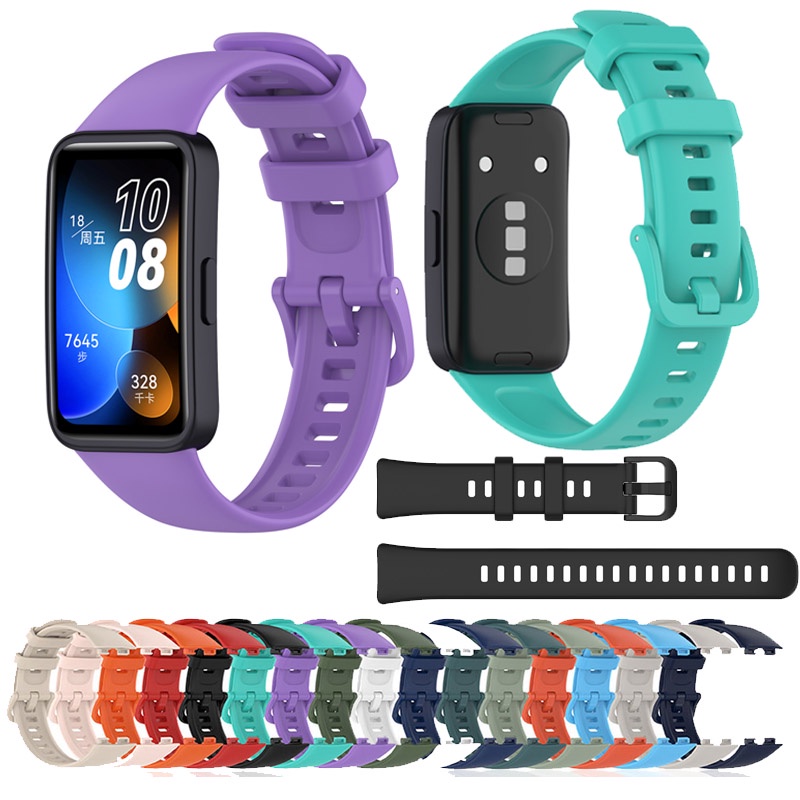 สําหรับ หัวเว่ย วงดนตรี 8 9 10 สมาร์ทวอทช์เปลี่ยนสายรัดข้อมือสายซิลิโคน
