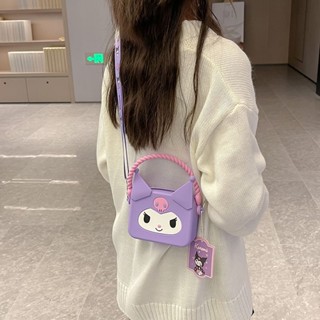 Authentic authorized Kulomi lovely girls bag, childrens bag, shoulder bag, little girls baby Yugui dog cartoon bag.