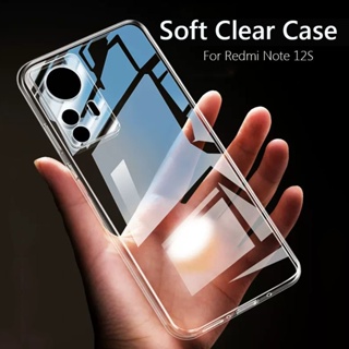 เคสโทรศัพท์มือถือแบบนิ่ม TPU ใส เรียบง่าย สําหรับ Redmi Note 12S 12 Pro Plus 4G 5G