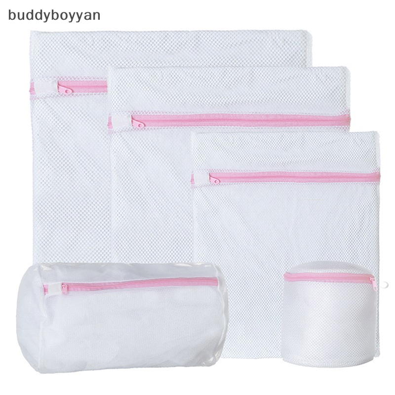 Bbth ถุงตาข่ายซักผ้า มีซิป 3 ขนาด พับได้ สําหรับชุดชั้นใน ถุงเท้า