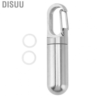 Disuu Box Keychain   Corrosion Stainless Steel Light Weight Keychain  Holder  for Camping