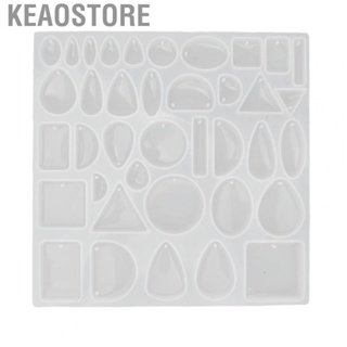 Keaostore Silicone Jewelry Molds  Easy To Clean Resin Jewelry Molds DIY Production Silicone Easy Demoulding  for Keychain for Necklace