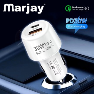 Marjay 48W PD30W+QC18W อุปกรณ์ชาร์จเร็ว รองรับการชาร์จเร็ว สําหรับรถยนต์