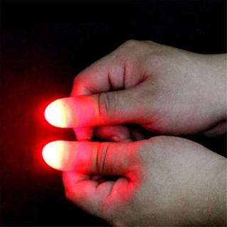 นิ้วหัวแม่มือ พร็อพมายากลฮาโลวีน พร้อมไฟ LED ใช้แบตเตอรี่ สําหรับเด็ก 2 ชิ้น