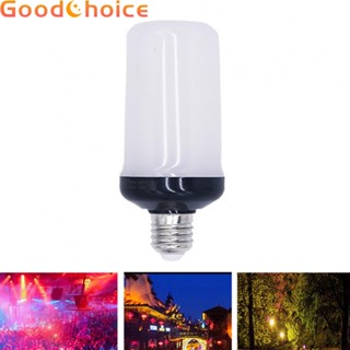 【Good】LED Flame Bulb Flame Fire Effect Bulb 1PCS 99SMD Decor Lamp Colour Light【Ready Stock】