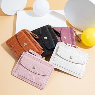 (HB-699) กระเป๋าสตางค์ผู้หญิงหนัง PU ใบสั้น ใส่เหรียญ หนัง pu